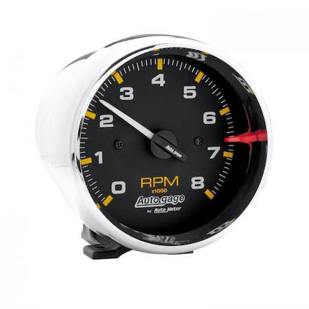 Auto Meter 3-3/4IN TACH, 8,000 RPM, CHROME 2301